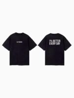 “1% Better Every Day” Motivational Oversized T-Shirt - Image 3