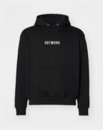Black “OUTWORK” Essential Hoodie - Image 2