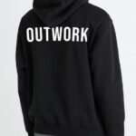 Black “OUTWORK” Essential Hoodie