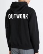 Black “OUTWORK” Essential Hoodie