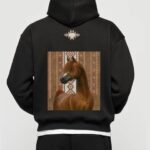 Sorrel Arabian Horse Black Hoodie