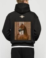 Sorrel Arabian Horse Black Hoodie